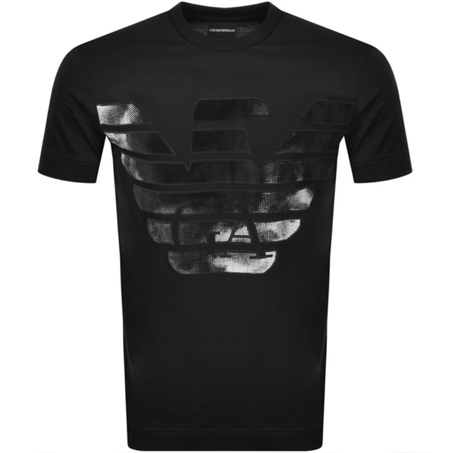Alternative Image for ProductEmporio Armani Logo Crew Neck T Shirt Black1